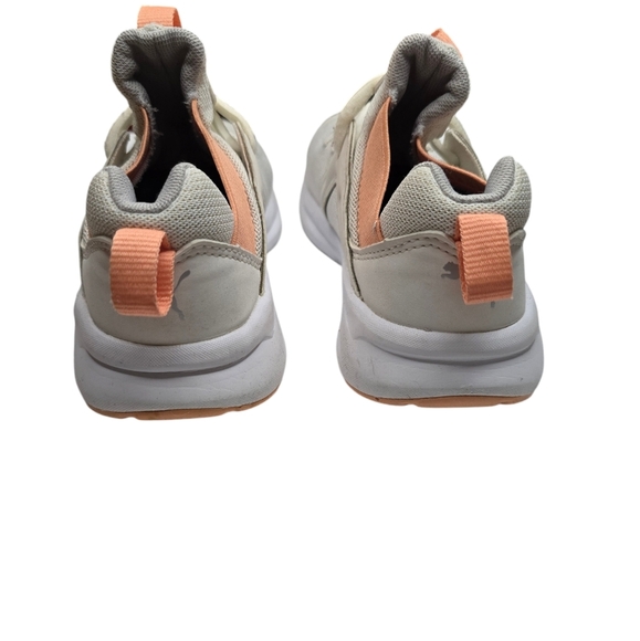 Puma White Peach Sneakers Girls 1.5C - Picture 6 of 8